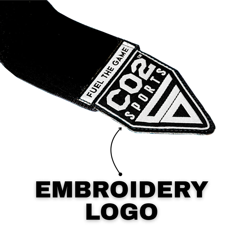 Black and White wrist wrap for gym and weightlifting