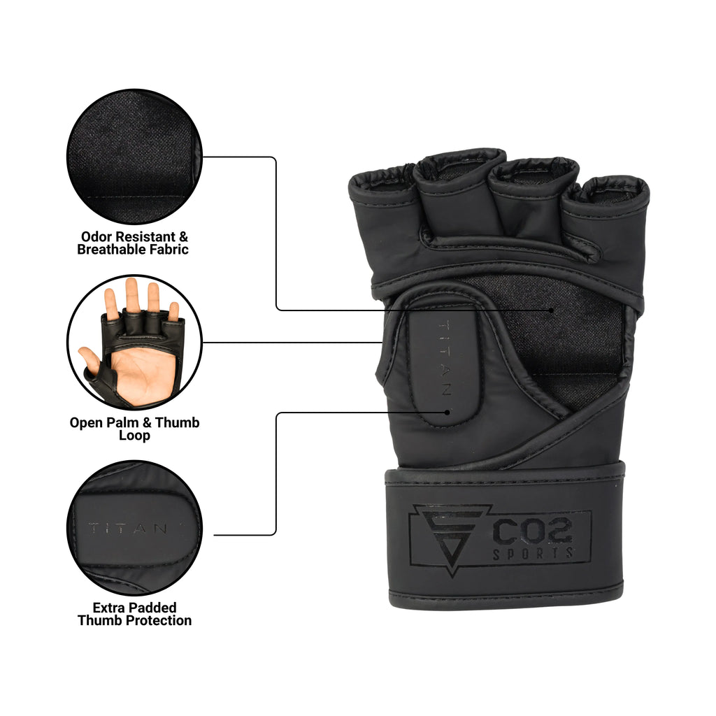 Black sparring MMA gloves, professional fight gloves, buy MMA training gloves