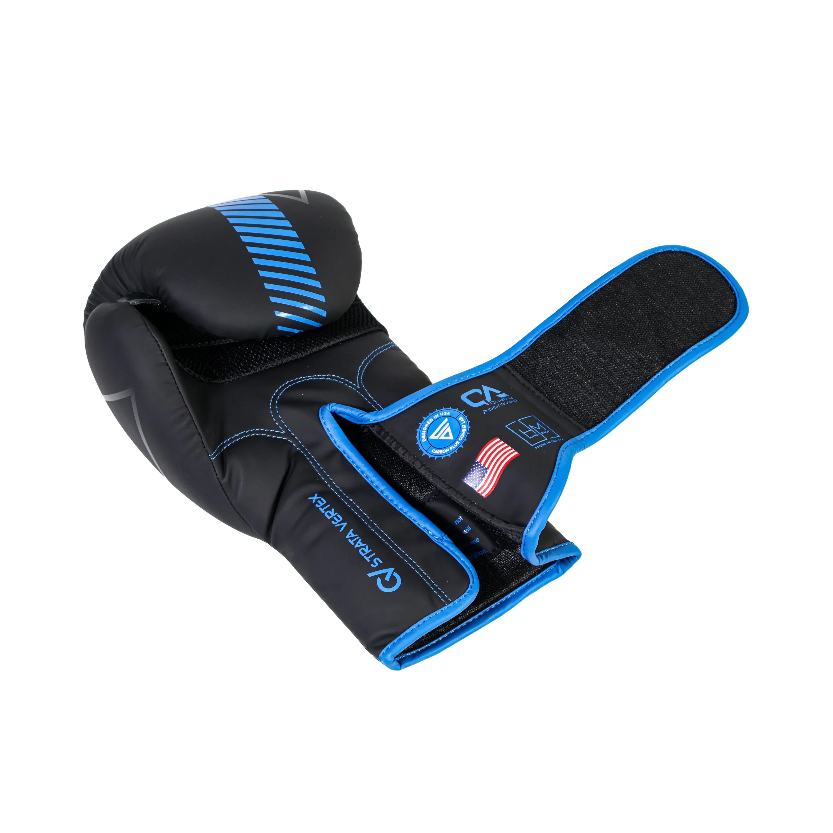 Blue Muay Thai gloves, kickboxing training gloves, online boxing gear