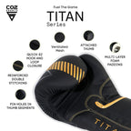 Golden gloves with wrist support, secure training gloves, boxing gloves online