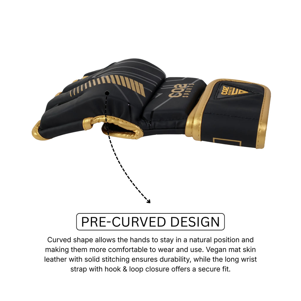 Golden breathable MMA gloves, air mesh MMA gloves, buy MMA gloves online
