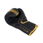 Golden leather gloves boxing, top training gloves, punching gloves