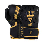 Golden sparring gloves, premium boxing gear, buy boxing gloves online