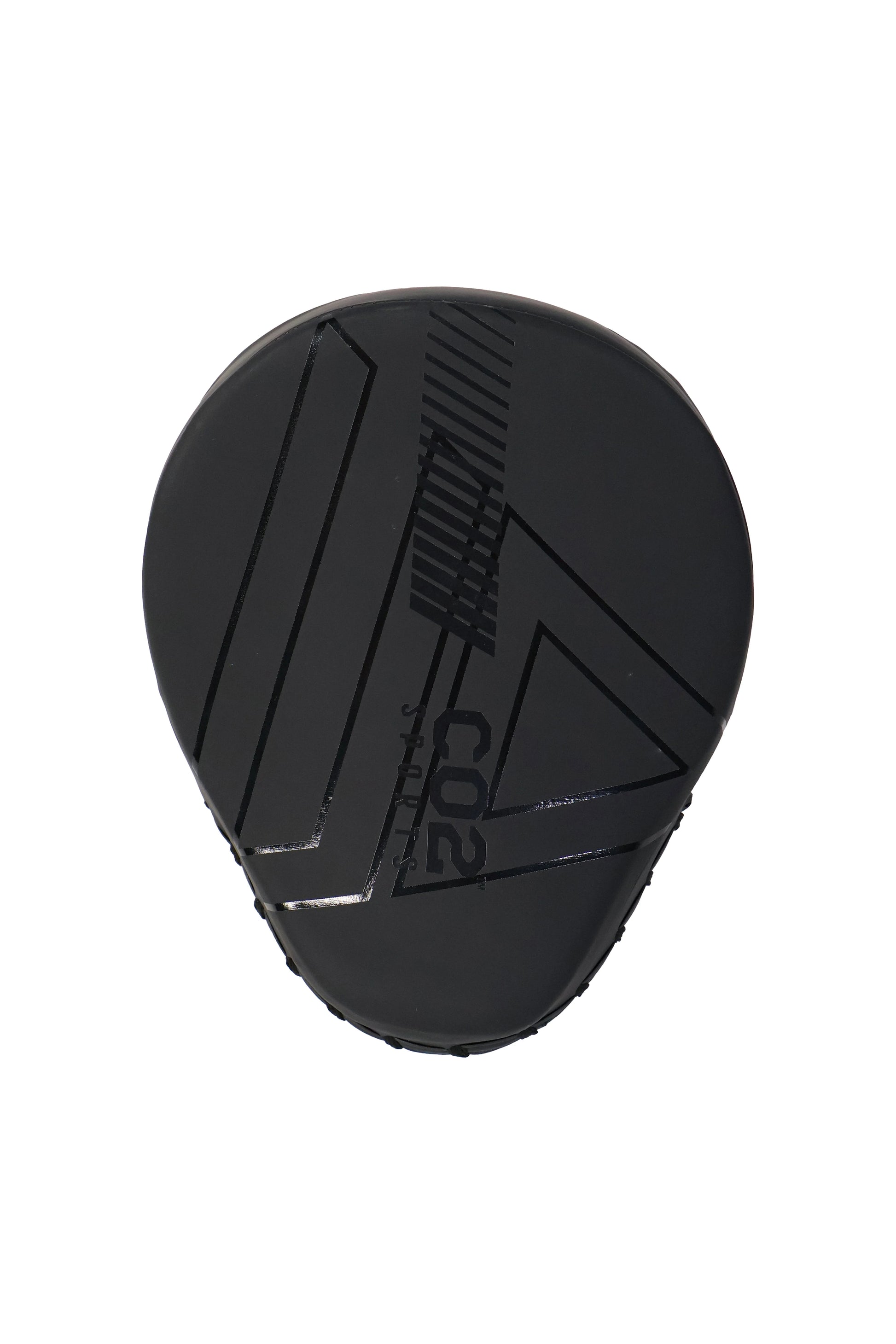 Black grip patch with a brand logo on a white background