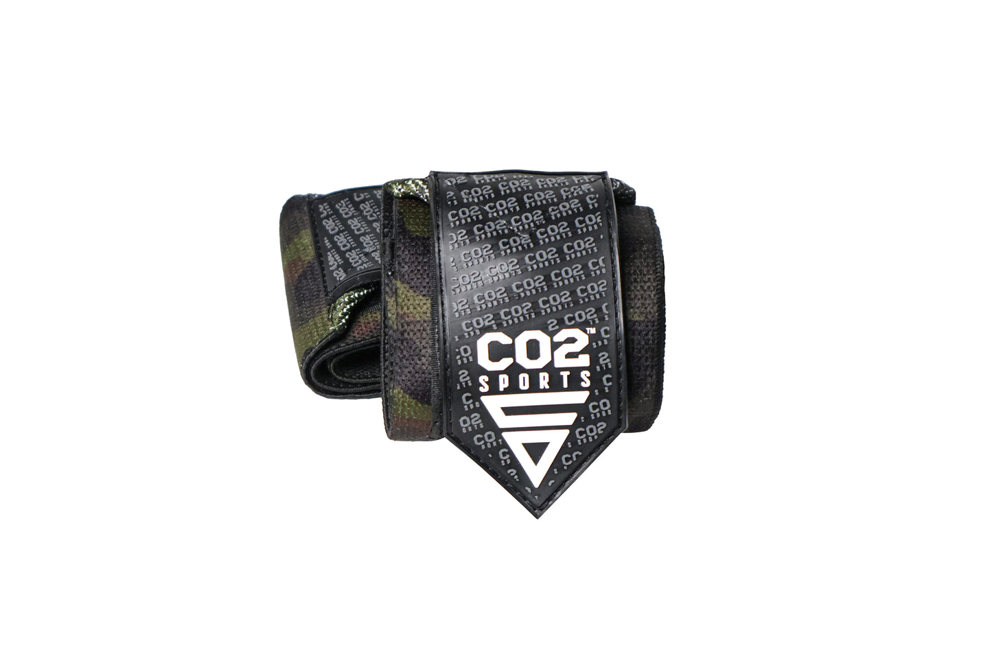 Black sports wrap with CO2 Sports logo on a white background