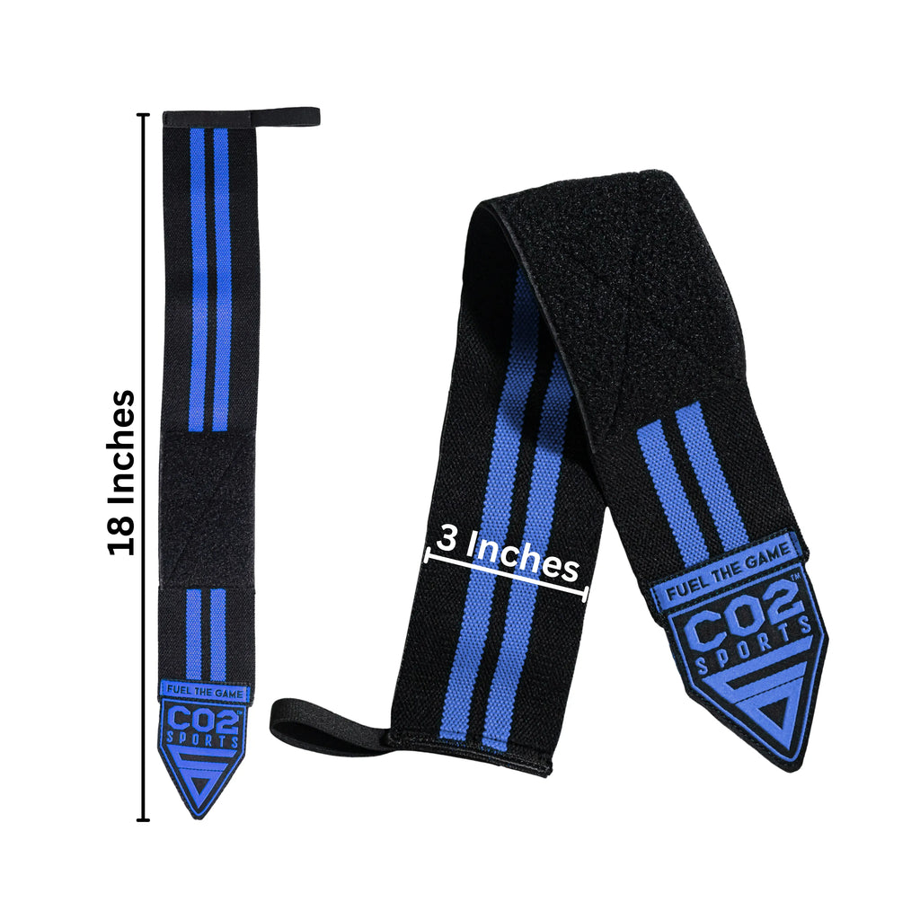 Blue adjustable wrist support with Velcro