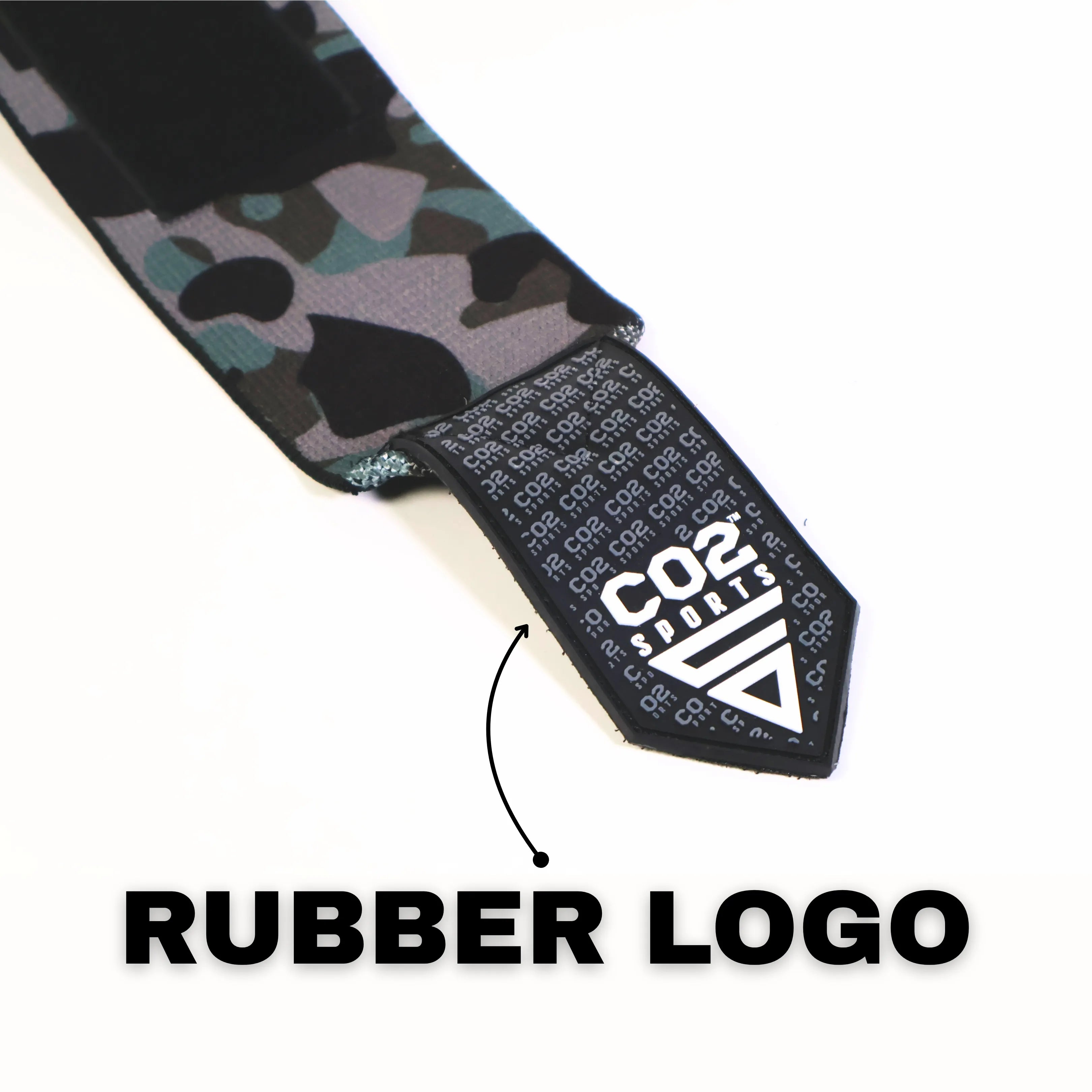 Workout grey wrist support with elastic and velcro, ideal for CrossFit and strength training.