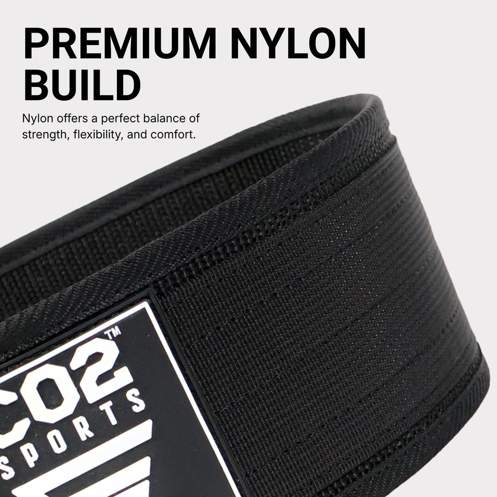high quality premium nylon weight lifting belt for gym workouts in USA fitness training clubs

