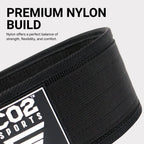 high quality premium nylon weight lifting belt for gym workouts in USA fitness training clubs

