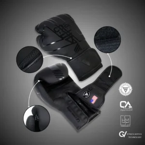 high quality durable black sparring gloves in USA