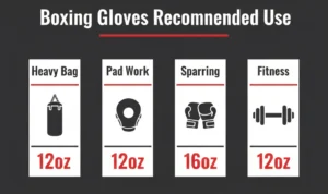 boxing gloves size guide for bag work sparring fitness training